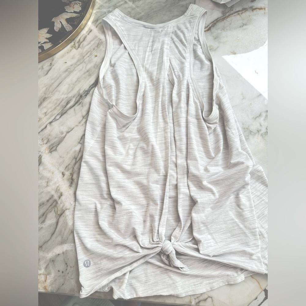 Lululemon Light Gray Sleeveless Top